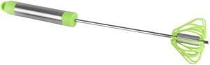 Ronco Self Turning 12" Rotating Turbo Push Whisk Mixer Milk Frother Green