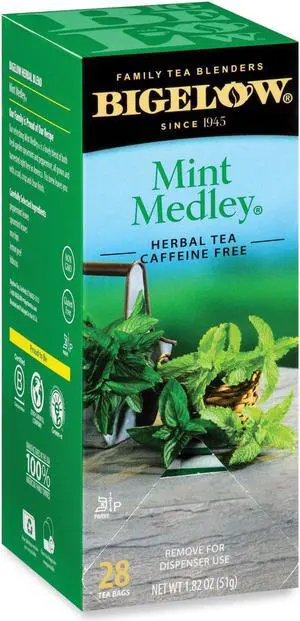 Bigelow Mint Medley Herbal Tea 28/Box 10393