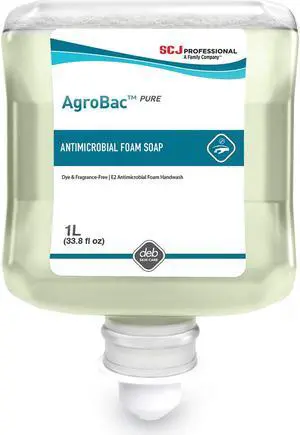 SC Johnson Professional AgroBac Pure Foam Wash Unscented 1 L Refill 6/Carton AGB1L