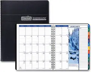 House of Doolittle Earthscapes Weekly/Monthly Planner 11x8.5 Black 2026