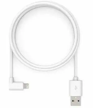 Compulocks 6ft USB-C Male to 90 Degree Lightning Charging Cable White