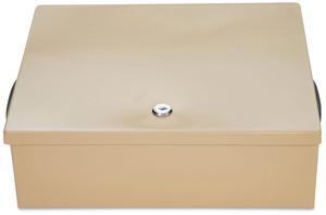 Jumbo Locking Cash Box 1 Compartment 14.38 x 11 x 4.13 Sand 500134