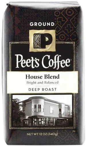 House Blend Ground Coffee 12 oz Bag PCE835261