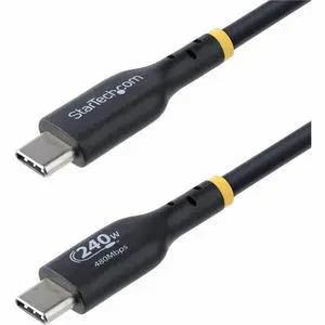 StarTech.com 13ft USB C Charging Cable, USB-IF Certified USB-C Cable 240W - USB-C cable - 24 pin USB-C to 24 pin USB-C - 13 ft - USB2EPR13F