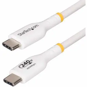 StarTech.com 13ft USB C Charging Cable, USB-IF Certified USB-C Cable 240W - USB-C cable - 24 pin USB-C to 24 pin USB-C - 13 ft - USB2EPR13FW