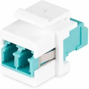 StarTech LC to LC Coupler LC Fiber Coupler LC/UPC Duplex Keystone Jack Fiber Optic Keystone Coupler for Patch Panel