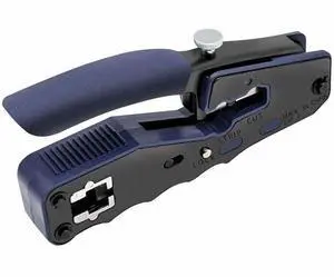 Tripp Lite by Eaton Crimping Tool w/ Cable Stripper for Pass-Through RJ45 Plugs