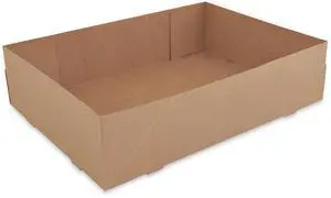 Kraft Donut Trays 13.5 x 9.88 x 3.38 Brown Paper 150/Carton 1268