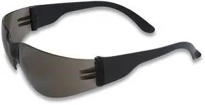ZENON Z12 RIMLESS INDOOR/OUTDOOR OPTICAL EYEWEAR, ANTI-SCRATCH, GRAY LENS, BLACK FRAME