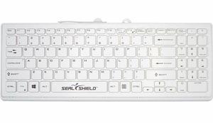 Seal Shield Cleanwipe Pro Waterproof Keyboard, White SSWKSV101PR