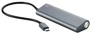 Monoprice 4 Port USB-C Hub - Aluminum, SuperSpeed Transfer Rates, Compatible With Apple MacBook, Google Chromebook & More