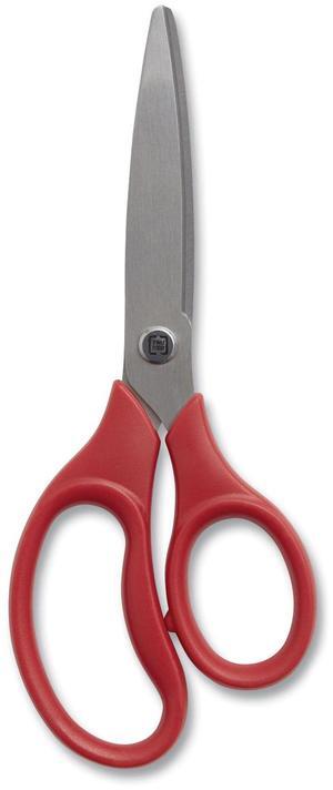 TruRed Ambidextrous Stainless Steel Scissors 7" Red TR55049