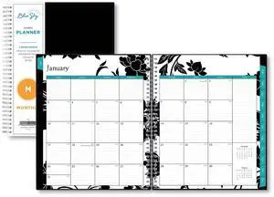 Blue Sky Barcelona Monthly Planner 10x8 Black Cover 2026 100004