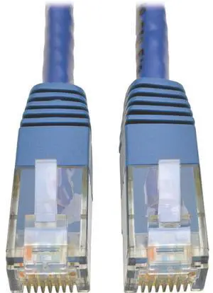 Tripp Lite Cat6 Gigabit Molded Patch Cable, 6 ft. RJ45 (M/M), 550MHz 24 AWG Blue 6' (N200-006-BL)