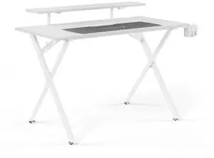 Union & Scale Vizon 47" Gaming Desk White Colorway 60986
