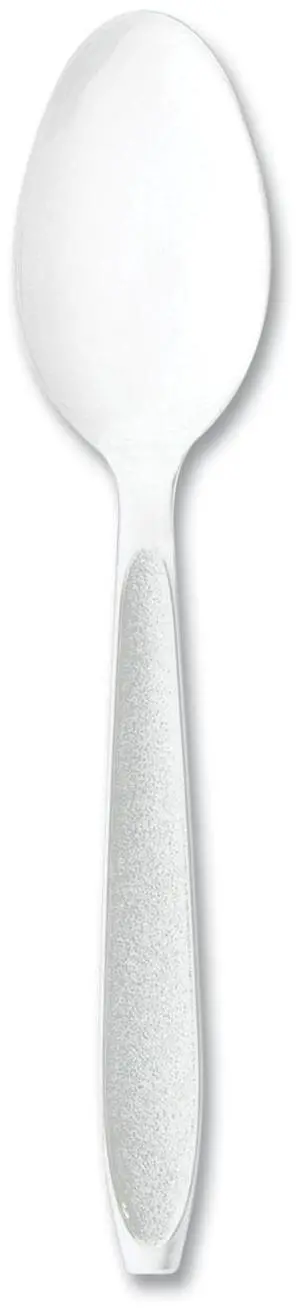 Impress Heavyweight Full-Length Polystyrene Cutlery Spoon Plastic White 100/Box HSWTX0007