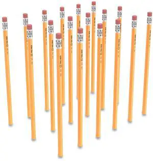TRU RED Wooden Pencil HB #2 Black Lead Yellow Barrel 48/Pack TR58561