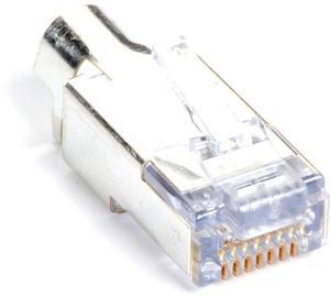 Black Box CAT6 RJ45 EZ Shielded Plug - 50-Pack - TAA Compliant
