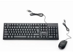 Verbatim 70734 Universal Wired Keyboard and Mouse Black 70734