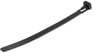 StarTech 6" Reusable Cable Ties Medium Network Cable Wraps Black 100pk