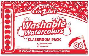 Washable Watercolor Classroom Pack 8-Color Kits Assorted Colors 36 Kits/Box 24011
