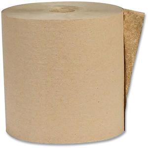 American Paper Recycled Hardwound Paper Towels 1-Ply 7.88"x800ft Kraft 6 Rolls