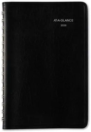 AT-A-GLANCE® DayMinder® 2026 Daily Appointment Book Planner, Black, Small, 5" x 8", SK440026