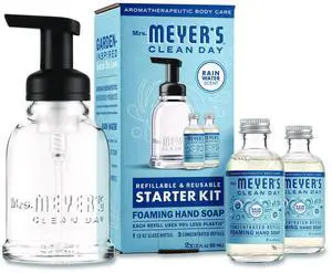 Mrs. Meyer's Foaming Hand Soap Starter Kit, Rain Water 355607