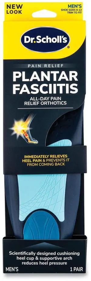 Plantar Fasciitis All Day Pain Relief Orthotics for Men Men Size 8 to 13 Blue 87101886