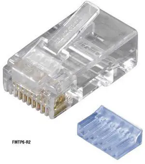 Black Box CAT6 Modular Plug Unshielded RJ45 8-Wire 50-Pk GSA TAA FMTP6-R2-50PAK Black Box CAT6 Modular Plug Unshielded RJ45 8-Wire 50-Pk GSA TAA FMTP6-R2-50PAK