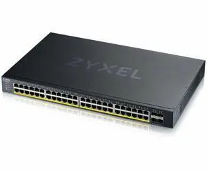 ZYXEL 48-port GbE PoE Lite-L3 Smart Managed Switch with 4 10G Uplink