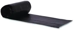 X-Liner Reprocessed Liners 60 gal 2 mil 38 x 58 Black Perforated Roll 100/Carton X7658QKR02