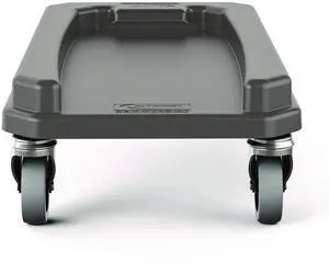 23 Gallon Resin Slim Trash Can Dolly 11.88" x 20.78" x 6.18" Gray TCNDOLLY