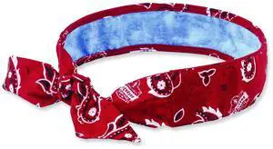 Chill-Its 6700CT Cooling Bandana PVA Tie Headband One Size Fits Most Red Western 12563