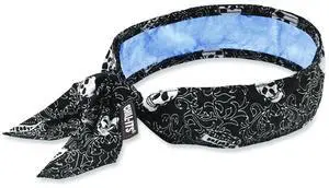 Chill-Its 6700CT Cooling Bandana PVA Tie Headband One Size Fits Most Skulls 12569