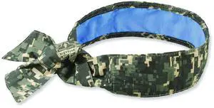 Chill-Its 6700CT Cooling Bandana PVA Tie Headband One Size Fits Most Camo 12562