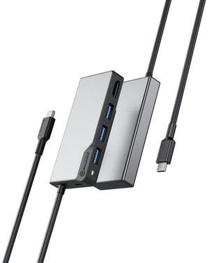 Alogic Fusion CORE 5-in-1 USB-C Hub Compact Dock V2 UCFUHDV2SGR