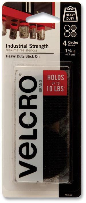 Industrial Strength Heavy-Duty Fastener 1.88" dia Black 4 Fasteners 90362