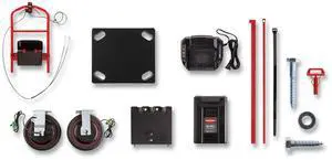 Motorized Kit for 24" x 48" Platform Trucks Medium DC Motor 60 V Lithium-Ion Battery 0.5 mph to 3 mph Black/Red 2173663