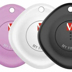 My Finder Bluetooth Tracker 3pk BlackWhitePurple 32132