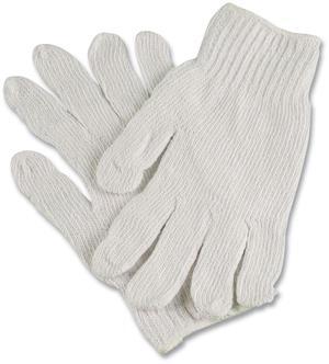 PRO CTPS400/NLW Series Natural White String Knit Gloves Reversible Small White 12 Pairs CTPS400SMNLW
