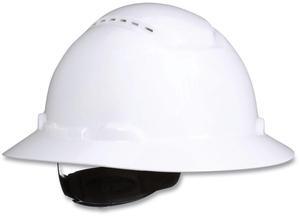 SecureFit H-Series Hard Hats H-800 Vented Hat with UV Indicator 4-Point Pressure Diffusion Ratchet Suspension White H801SFVUV