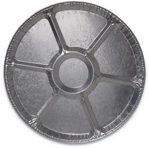 Aluminum Cater Trays 7-Compartment Lazy Susan 16" Diameter x 0.81" h Silver 50/Carton 16LS