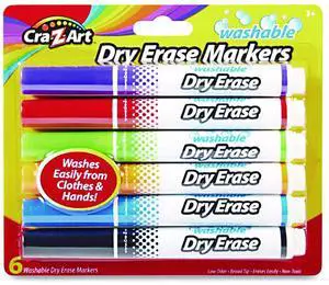 MARKER,DRYERASE,KID,6CT