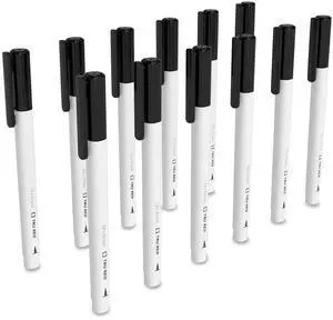Dry Erase Marker Pen-Style Extra-Fine Bullet Tip Black Dozen TR61438CC