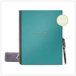 Core Smart Notebook Medium/College Rule Teal Cover 16 11 x 8.5 Sheets RNCLLMTEL