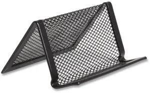 TRU RED Business Card Holder Metal Black TR57526CC