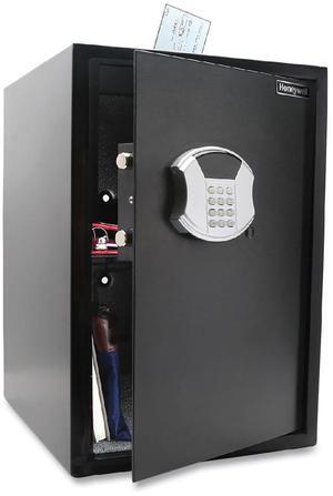 Digital Steel Security Safe with Drop Slot 15 x 7.8 x 22 2.87 cu ft Black 5107S