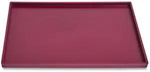 Slim Stackable Plastic Tray 6.85 x 9.88 x 0.47 Purple TR55267