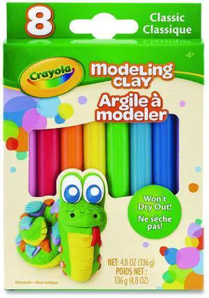 Crayola Modeling Clay, 4.8 Ounce Pack, Set of 8 Classic Colors
